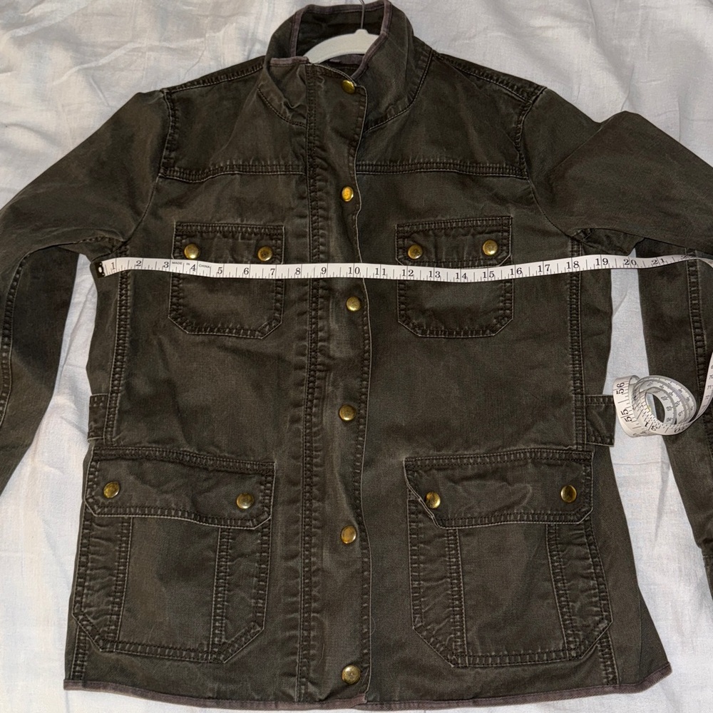 J. Crew Olive Green Jacket with Gold Buttons - Picture 7 of 7